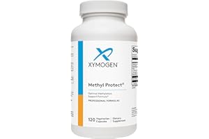 XYMOGEN Methyl Protect - Optimal Methylation Formula with Methyl Folate, Vitamin B12 (Methylcobalamin b12), Riboflavin + B6 Vitamins - Cognitive, Homocysteine + Heart Health Supplements (120 Capsules)
