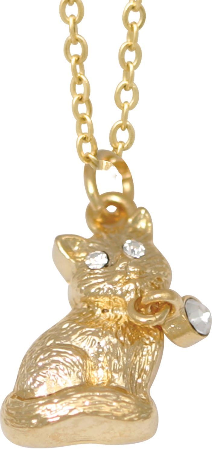 2 Pack of Children's Animal Pendants in Keepsake Figurine Boxes-Cat & Dog
