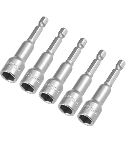 Vulcan MC-SD42 10mm Magnetic Hex Nut Driver – Cushion Grip, Metric, 1 Piece