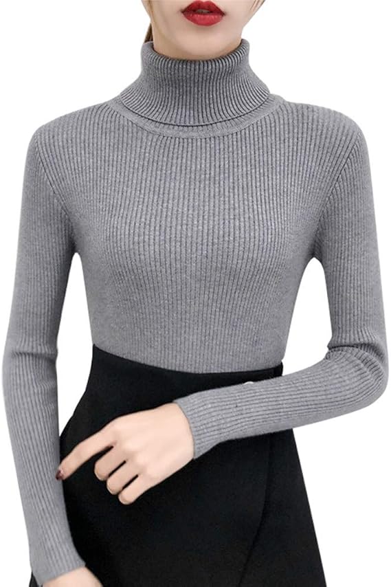 Amazon 女性トップス セーター レディースタートルネックセーター 無地 ボトミングシャツ 秋 冬 着痩せ お洒落 エレガント 細身 普段着 通勤 お出かけ デット ワイルド 一致対策 セーター 通販