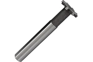 NACX HSS-AL T Slot End Mill Milling Cutter，High-Speed Steel Woodruff Keyseat Cutter, Half Round Keyway Milling Cutter, Straight Shank, 8 Flutes, 25 x 3 x 90mm