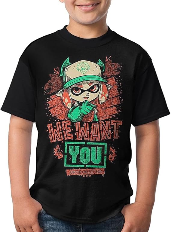 Amazon Co Jp 永遠x007 おしゃれ Splatoon 2 スプラトゥーン2 カスタマイズ プリント 日常用 カジュアル 男女兼用 ユニセックス キッズ ボーイズ ガールズ 半袖 Tシャツ トップス ファッション