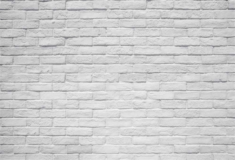 Cassisy 2.2×1.5m Vinyl Brick Backdrop Abstract Vintage Whitewashed