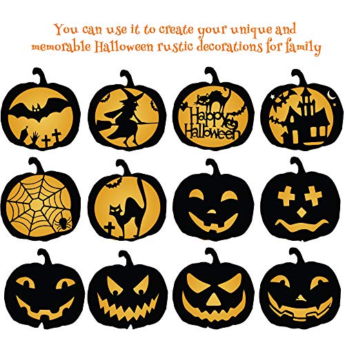image for Mocoosy Halloween Stencils Template - DIY Pumpkins Stencils Set Kids P