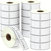 BETCKEY - Compatible DYMO 30347 (1" x 1-1/2") Book Spine Labels - Compatible with DYMO Labelwriter 450, 4XL, NOT FIT 550 & 5XL [16 Rolls/12000 Labels]