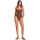 Vitamin A 2024 Cruise Women's Seersucker Stripe Jenna One Piece Swimsuit
