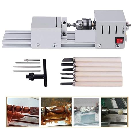 TopDirect 24V 80W Mini Perlen Maschine Mini Drehmaschine DIY Holzbearbeitung zur Holz DIY Lathe