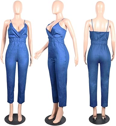 denim romper suit