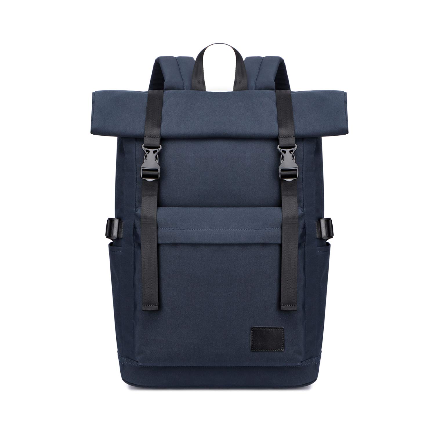 FANDARE Roll-top Backpack for 15.6 inch Laptop Casual Daypacks Anti-Theft Rucksack Teenager College School Bag Lightweight Knapsack for Men Women Outdoor Travel Hiking Camping Campus Blue