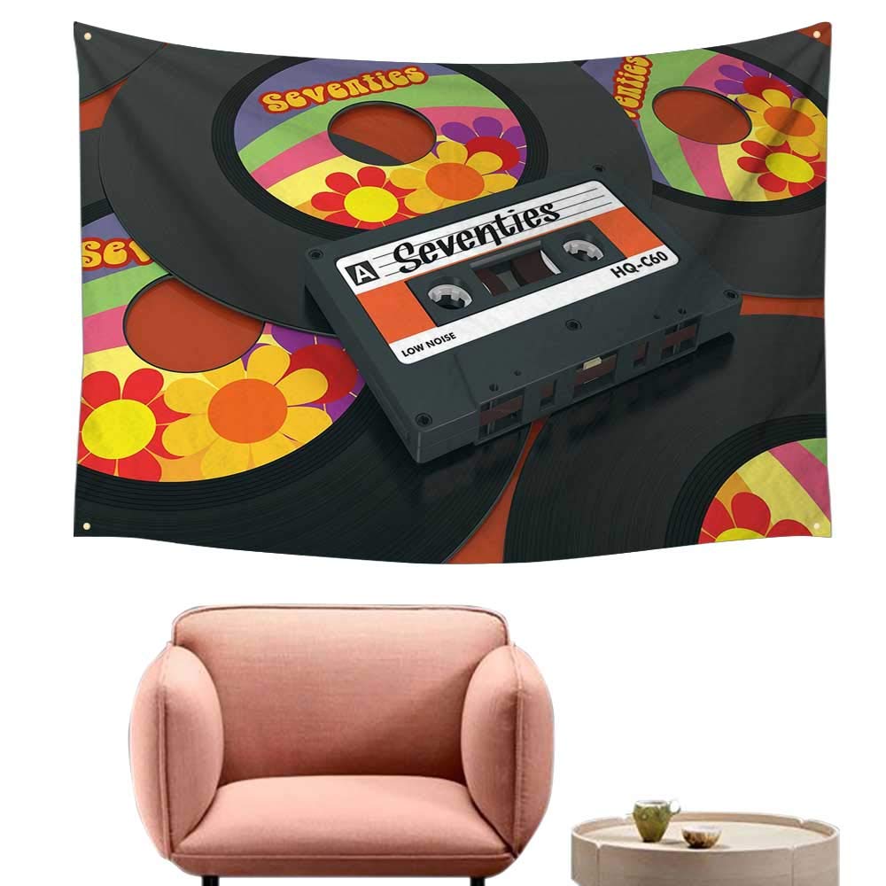 Amazon Com Agoza Diy Tapestry 70s Party Decorations Compact
