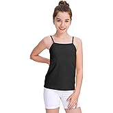 BOOPH Girls Camisole Undershirts Kids Tank Tops Training Bra Cotton Basic Cami for Teen Girl 9-14Y