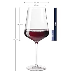 Leonardo Set 6 wine glass Puccini, clear, red