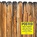 Heavy Duty Posted Signs - No Hunting or Trespassing (Yellow, 11