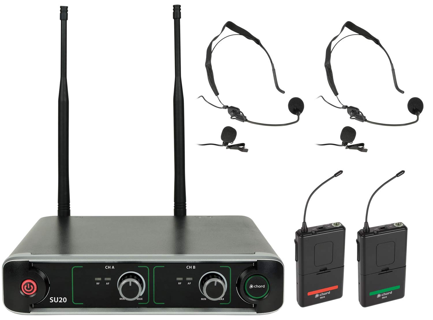 Chord | Dual UHF Beltpack Microphone Set | 863.42 & 864.3