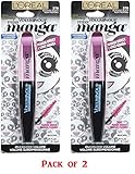 Lor 378 Blkst Bk Vol Wsh Size .29 O L'Oreal Volume Manga Waterproof Mascara 378 Blackest Black .29oz