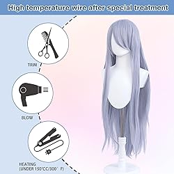 UTIEHD 100cm / 40 Inch Long Wig, Universal Anime