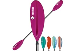 WONITAGO Kayak Paddle Premium Carbon Fiber Paddle with Reinforced PP + Fiberglass Blade, Floating Adjustable Kayaking Oars, 3 Piece, 220-240 cm/86-94 Inches, 240-260 cm/94-102 Inches