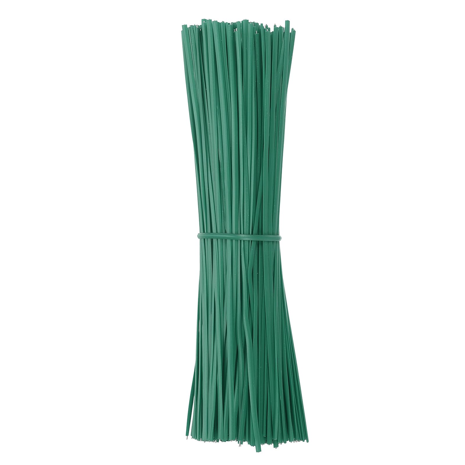 PATIKIL Plastic Twist Ties, 300 Pcs 6 Inch Reusable Cable Ties, 0.08 Inch Wide Bag Coated Ties for Household and Office Use, Glass Green