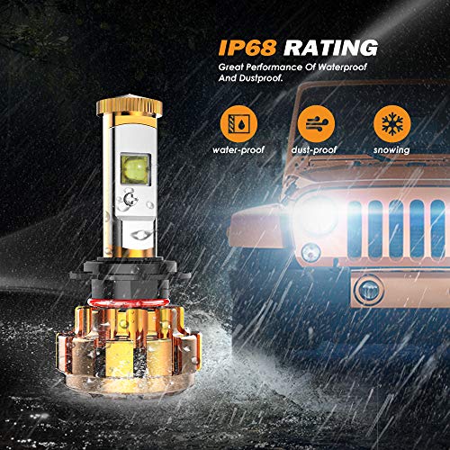 image for Auxbeam LED Headlights F-16 Series H7 LED Headlight Bulb with 2Pcs of 
