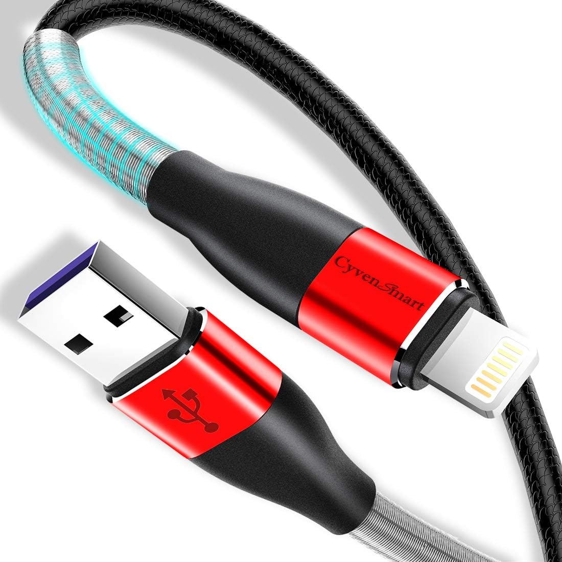 2 Pack 1ft Charger Cable CyvenSmart for 1 Foot iPhone