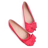 Hee grand Bowknot Flats for Women Classic Round Toe