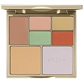Stila Color Correcting Palette, Correct And Perfect All In One, Cream & Powder Face Makeup for Dark Circles, Redness, 0.45 Oz.