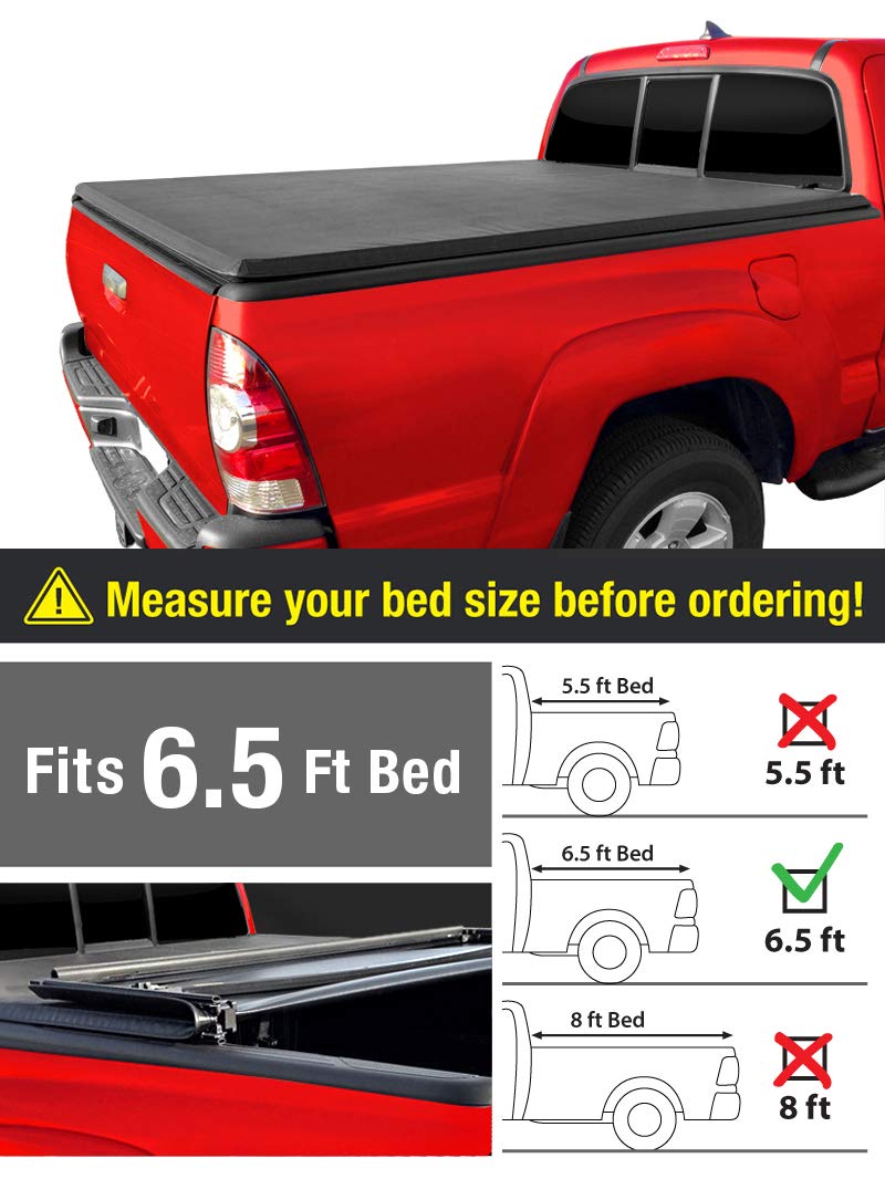 Soft Tri Fold Truck Bed Tonneau Cover For 2004 2008 Ford F 150 2005 2008 Lincoln Mark Lt Styleside 6 5 Bed On Galleon Philippines