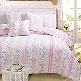 Cozy Line Home Fashions Pink Rose Romantic Chic