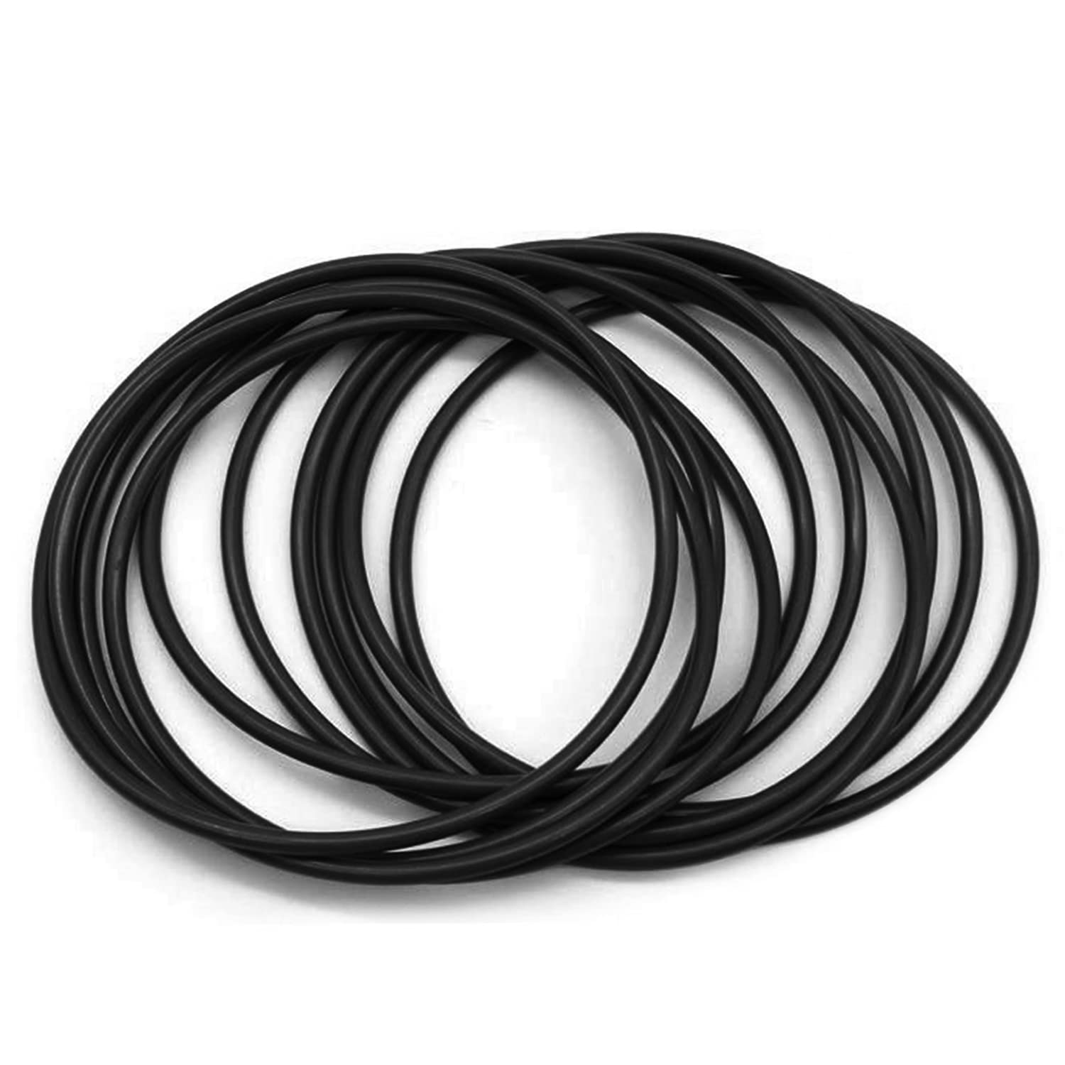 Othmro 10pcs O-Rings Seal Rubber Washers, 75mm OD 70.2mm ID 2.4mm Width, Nitrile Rubber Sealing Gasket Rings for Plumbing