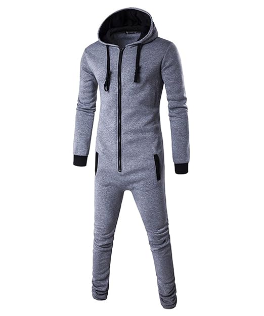 Amazon Keepline メンズ オールインワン ツナギ フード付き ワンジー