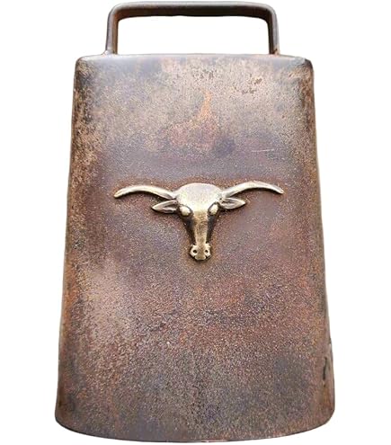 Amazon.com: Cow Bell Cast Iron with Raised Steer Head and Vintage