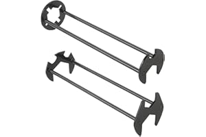 HEQXWL 2 Pcs Faucet Basin Wrench Multifunctional Sink Faucet,Installation Tool,Under Sink Plumbers Wrench Two-Shaft Design,Sink Drain Drench for Confined Spaces,Suitable for Small Spaces, Bathroom Homes