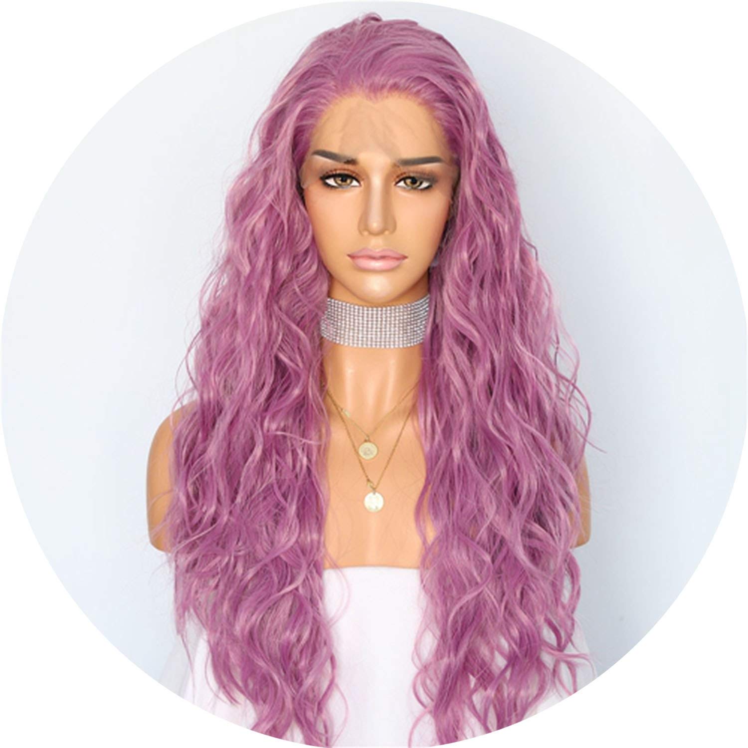 Amazon Com Can T Be Satisfied Long Dark Purple Natural Wave Hair