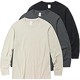 Men's Oversized Vintage Long Sleeve T-Shirts Acid Wash Soft Comfort Fit Crewneck Sweatshirt