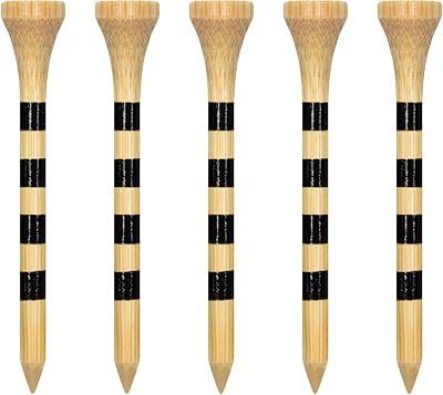 Zivisk 70mm Bamboo Golf Tees, 100 Count, Natural 2-3/4 Inch Wooden Tees