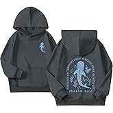 KEEVICI Cute Christian Hoodies For Girls Graphic Sweatshirt Whale Shark Kawaii Hoodie Kids Jesus Faith Bible Verse Pullover