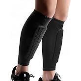 2 Pack Soccer Shin Guards Soccer Adult Kids, Anti-Collision Soccer Shin Guards for Kids Soccer Shin Pad with Honeycomb Pads, Shin Defender Shin Guard Sleeves