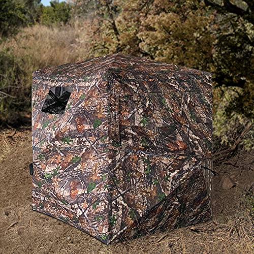 GEPPHILL Hunting Blind Full Three Panels Ground Blinds 270 Degree One