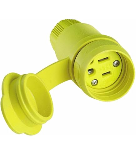 Legrand-Pass & Seymour Wasserdichter Stecker | 15A/125V Gelb Mit Gummikörper