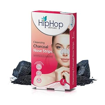 HipHop Skincare Charcoal Nose Strips for Women - Blackhead Remover (3 Strips)