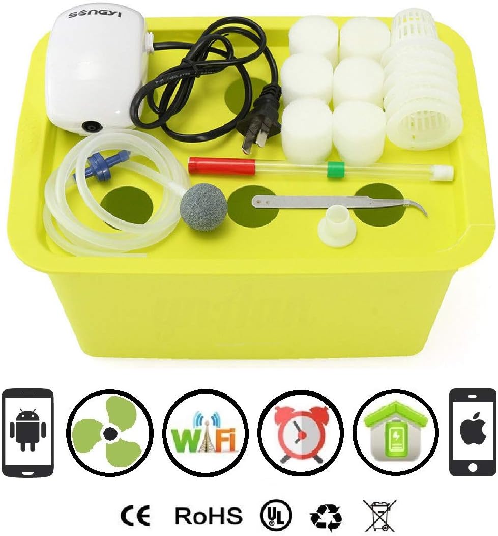 Cultivation Rx Smart Yellow 6-Site Deep Water Culture (DWC) Full Cycle Hydroponic System (2019)