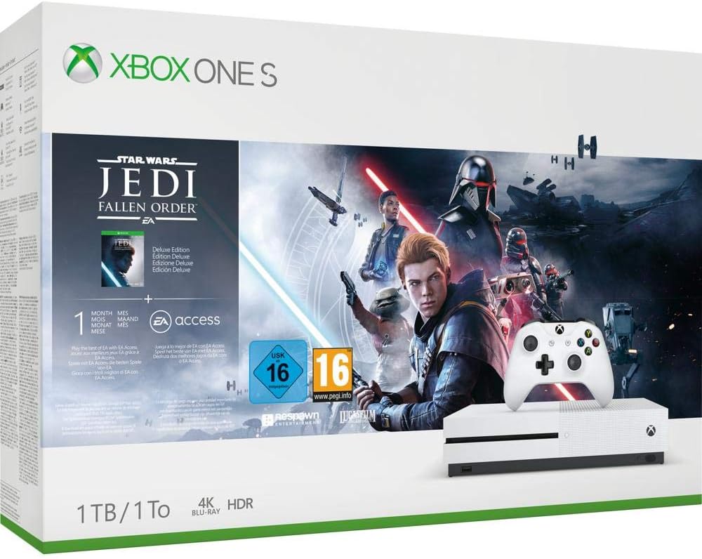 Xbox One S 1TB + Mando inalámbrico + Star Wars Jedi: Fallen Order Xbox One S 1TB + Mando inalámbrico + Star Wars Jedi: Fallen Order