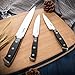 Knife Set,Kitchen Knife Set - Bluesim 5 Piece Matt Black Handle Knives Sets Including Carving Utility Chef and Paring Knives,Chef Knife Set with Gift Box Packaging (knife set 2)