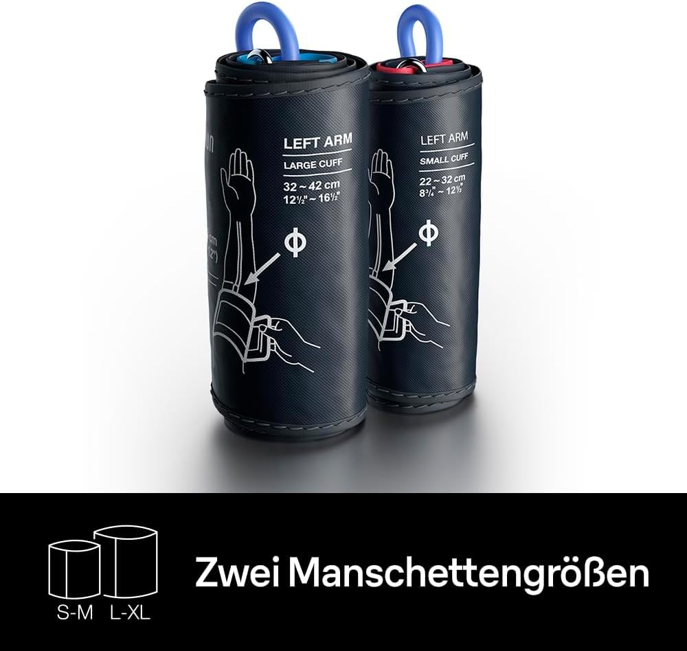 Braun ExactFit 3 Oberarm-Blutdruckmessgerät | Klinisch nachgewiesene Präzision | Farbcodierte Anzeige | 2 Manschettengrößen | Für den nicht-kommerziellen Gebrauch | BUA6150 3