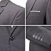 Mens Classic Business Suit Solid Color Suit for Mens Wedding Grey Suit US 36R