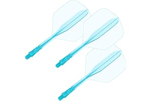 Lavishio Dart Flights and Shafts,3pcs Standard Shaped Dart Flights and Stem,Professional Dart Accessories,Dart Flights Kit, Flights for Steel Tip Darts and Soft Tip Darts
