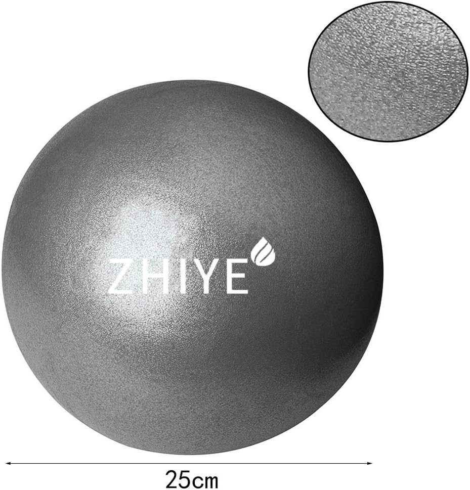 ZHIYE Mini Pilates Ball Yoga Exercise Core Fitness Bender, Stability, Barre, Training, Physical Therapy Anti-Slip Swiss Ball Gym Home - Image 4