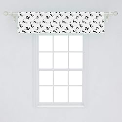 Ambesonne Cat Window Valance, Domestic Animals