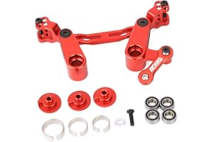 RCAWD New Edition Steering Bellcrank Servo Saver Horn for Arrma 1/10 Senton Granite Big Rock Outcast Kraton 4S BLX Steering Bell Crank 1/8 Typhon 3S BLX Series Upgrades Part