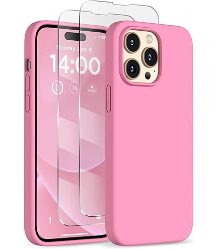 Custodia In Silicone Per IPhone 14 Pro Max Con Cuore – Morbida E Antigraffio – Viola